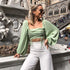 Matcha green shirt T-shirt women - ROUTINE FASHION
